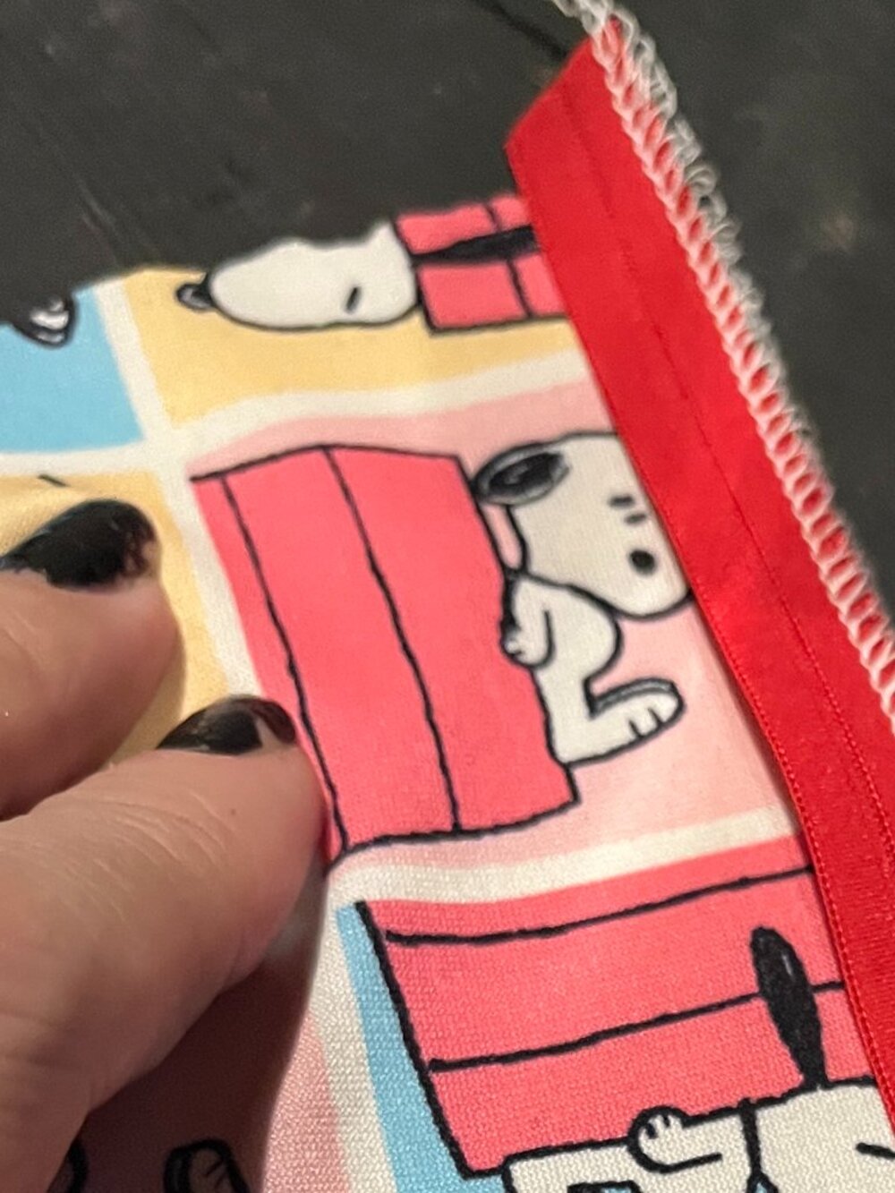 Handmade UPCYCLED Snoopy Wrist Cuffs - Picture 6 of 6